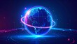 © diditlagi - Global Network Futuristic Technology Background