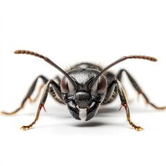 Wall Mural - captivating macro close up shot of an intriguing insect showcasing its intricate texture mesmerizing