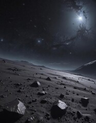 Wall Mural - dark, star-studded expanse, cosmic dust visible , night sky, starlight