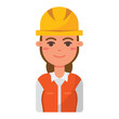 © DAVIDS - Female construction worker. Vector
