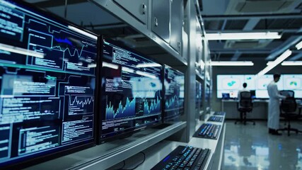 Futuristic Computer Control Room