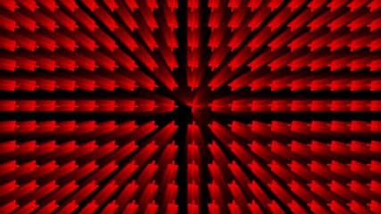 Wall Mural - radiating red tech grid animation, futuristic geometric light burst loop