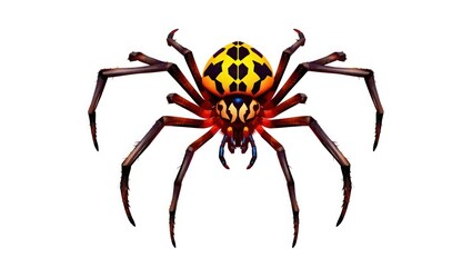 illustration of spider isolated on white background