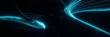 © ADDICTIVE STOCK - Glowing Neon Abstract Lines Against Dark Background
