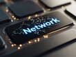 © Atlantis - Network key creating digital connections on modern keyboard