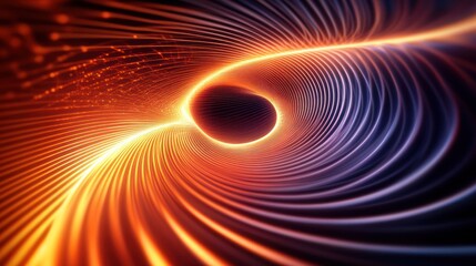 Wall Mural - abstract swirling tunnel of light
