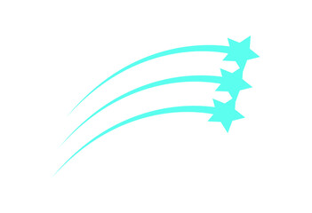 Wall Mural - y2k retro comet badge. abstract symbol of a comet, a modern icon in space theme. graphic element, ae