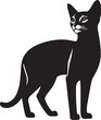 © MDALHAZ - cat silhouette vector, cat silhouette drawing, logo vector