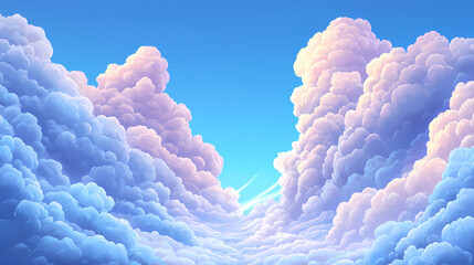 Wall Mural - fluffy soft cloud