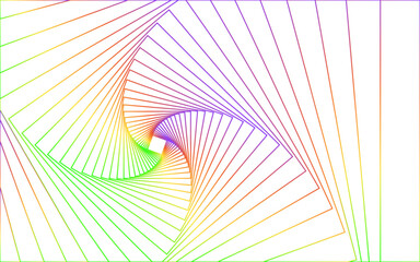 Wall Mural - abstract image of multicolored neon light swirl triangle lines.,futuristic abstract,geometric backgr
