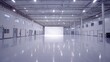 © loxia stock image - Empty modern warehouse interior, large studio space