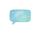 © GStudio - vector illustration of chat balloon element in watercolor style. colorfull watercolor