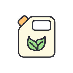 Wall Mural - Fertilizer colored icons, minimalist vector illustration ,simple transparent graphic element .Isolated on white background