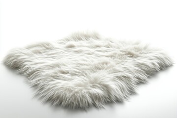 white faux fur rug. soft, plush, and inviting. perfect for adding warmth and texture to any room