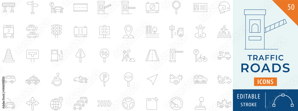 Crash Map Icon Traffic roads icon set. Containing car accident, crash, delivering, map ...