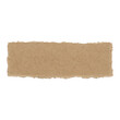 © MDNANNU - Horizontal strip of earthy brown paper featuring organic hand torn edges and a naturally visible fibrous texture.