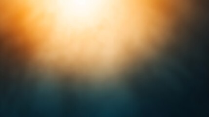 Leinwandbilder - A close-up view reveals a gradient background shifting from deep teal to warm beige, enhanced by grainy textures, perfect for creative designs and copy space