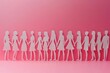 © Imagentive - Women Papercut Community Connection Pink Background