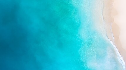 Aufkleber - Clear blue water in a swimming pool showcases gentle ripples and sunlight reflections, offering a serene summer atmosphere with ample copy space on the left