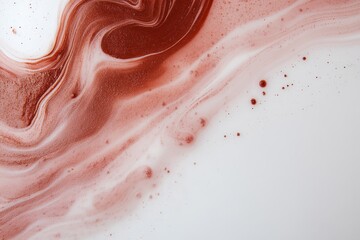 Leinwandbilder - Overhead shot features a stunning abstract marble texture in shades of pink and gold. Soft swirls create an elegant aesthetic with a blank area for text