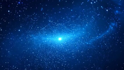 Wall Mural - abstract blue light background with stars: explore the galaxy and night sky illumination