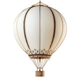 Elegant White and Gold Hot Air Balloon Design