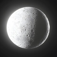 moon illustration white background moon, moon surface, planetary moon