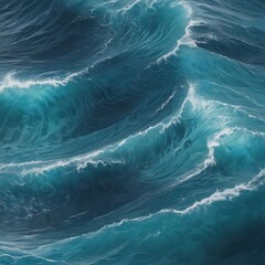 Wall Mural - Abstract swirling blue ocean texture, calming waves , undulation, movement