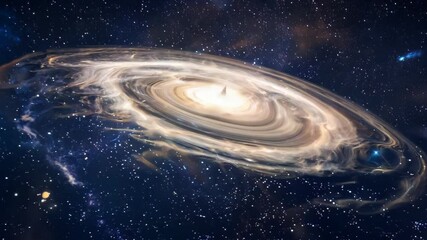 Wall Mural - Seamless 4K Video Animation of Stars and Galaxies in Outer Space Sky at Night