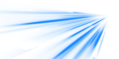 Wall Mural - PNG vector blue light trail with abstract automobile blur and dynamic motion, glowing light beam and streak effect on futuristic road, PNG night light design for speed disco illustration background.