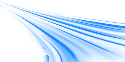 Wall Mural - png vector blue light trail with abstract automobile blur and dynamic motion, glowing light beam and
