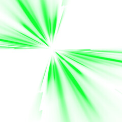 Wall Mural - png bright car beam on colorful city background with speed blur, motion curve and green trail streak