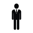 © rsvect02 - Business man profile icon silhouette vector illustration design on white background.