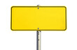 © SHALENA - blank yellow old sign isolated on white or transparent png