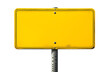 © SHALENA - blank yellow old sign isolated on white or transparent png
