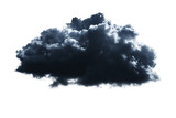 dark storm cloud isolated on white background PNG