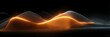 © Bandung - Abstract dark background with glowing orange neon waves, symbolizing time. Futuristic 3D textures, distorted waves, and cyberpunk aesthetics create a surreal, dynamic vibe. Perfect for sci-fi and tech