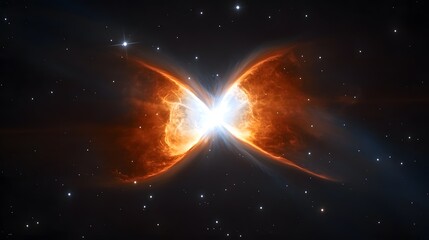 stunning cosmic butterfly nebula image a vibrant celestial event showcasing a binary star system col