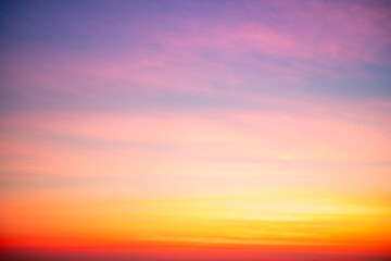 Wall Mural - beautiful , luxury soft gradient orange gold clouds and sunlight on the blue sky perfect for the bac