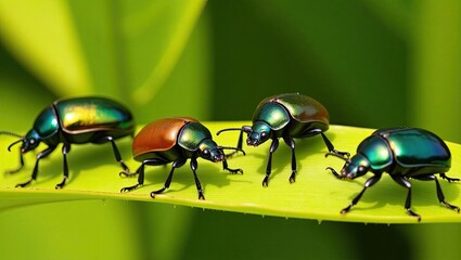 green bug on a leaf
