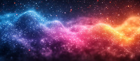 colorful abstract space nebula.