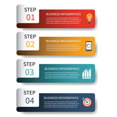 Infographic design number banners template. Can be used for business, presentation, web design.