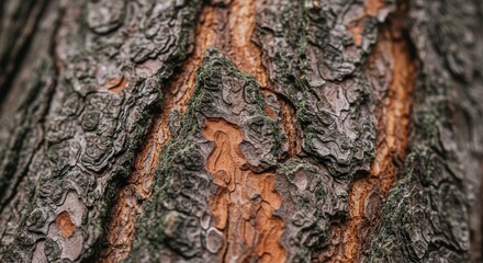 Aufkleber - Tree Bark Texture Close Up