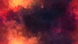 © virza - Colorful abstract digital painting of fiery, swirling clouds.