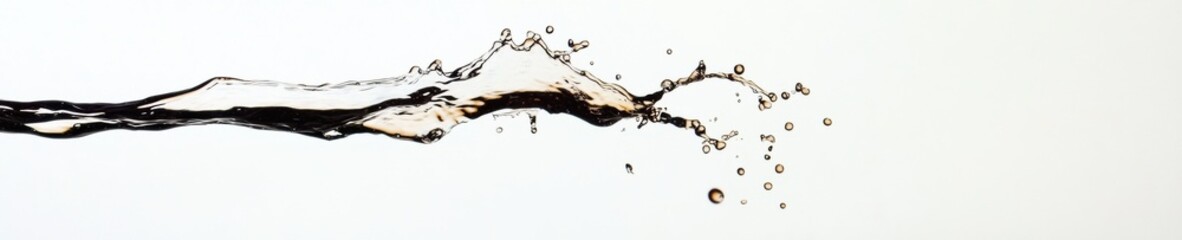 Aufkleber - Fluid Dynamics Elegance Crystalline Water Spiral in Hyper-Realistic Motion - Premium Hydration Branding and Minimalist Design Visualization