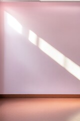 Aufkleber - Soft Minimalist Light Study Contemporary Interior Design Mockup with Pastel Gradient Shadows and Innovative Spatial Composition