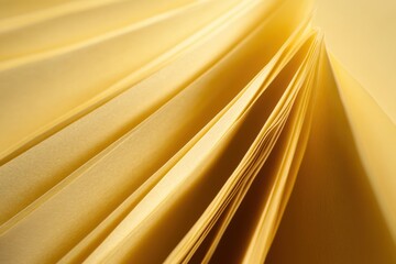 Leinwandbilder - Minimalist Golden Paper Texture Soft Architectural Fold Abstraction Capturing Elegant Material Design for Digital Creative Industries and Premium Content Production