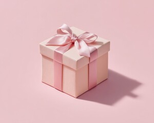 Aufkleber - Soft Pastel Gift Packaging Mockup Minimalist Luxury Unboxing Experience with Delicate Satin Bow - Premium Brand Storytelling and Emotional Marketing Content