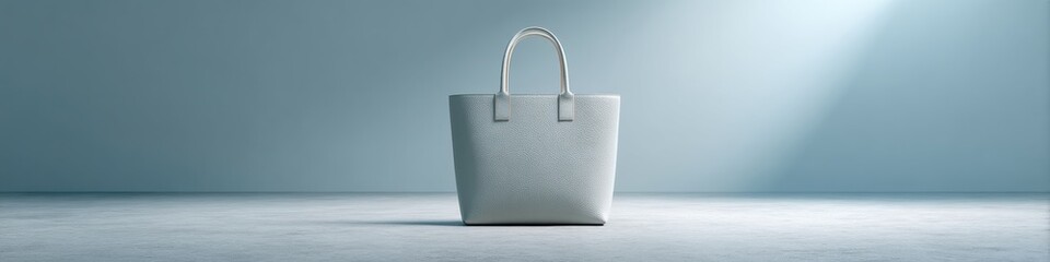 Poster - Minimalist Professional Leather Tote Sleek Unisex Business Accessory for Modern Workspace Efficiency, Elevating Career Mobility with Understated Luxury Design