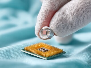 Poster - Precision AI Microchip Installation Next-Gen Semiconductor Engineering with Nanoscale Performance - Cutting-Edge Tech Innovation for Future Computing Ecosystems